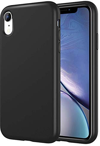 Verco Kompatibel mit iPhone XR Hülle, Matte Rückschale Schutzhülle für iPhone XR Case Silikon Handyhülle - Schwarz