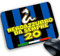 Tappetino Mouse Pad Personalizzabile gadget compatibile per tifoso neroazzurro da sempre forza biscione nerazzurro