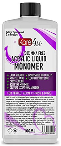 New Nail Sculpting Acrylic Liquid Monomer Salon 100ml -10litre Uk