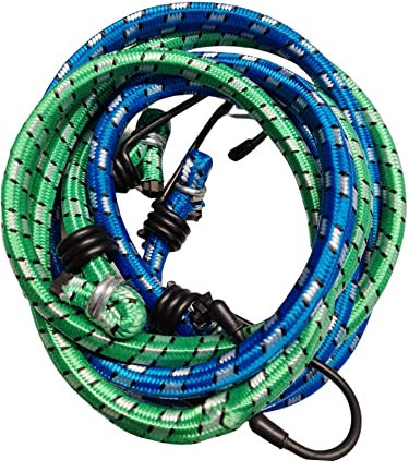 Set di 2 tenditori universali per bagagli con ganci multicolore extra forti cinghie ed elastici per tenere in tensione estensibili