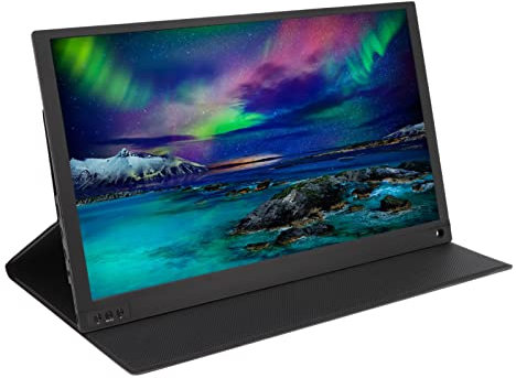 Bewinner Moniteur Portable, Moniteur de Jeu Portable 15,6'' HDR 4K, écran IPS Ultra Fin avec Haut-parleurs et Coque, Second Moniteur Externe USB C HDMI pour Ordinateur Portable PC Phone