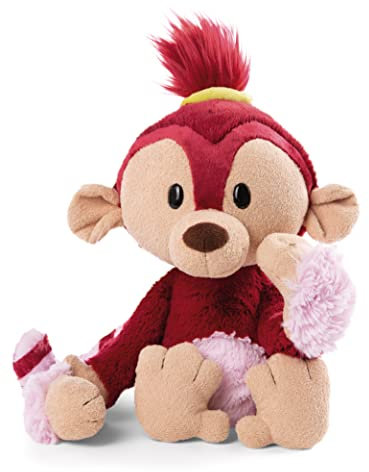 NICI Kuscheltier AFFE Tuula 18 cm – Stofftier aus weichem Plüsch, liebenswertes Plüschtier zum Kuscheln und Spielen, für Kinder & Erwachsene, 48953, tolle Geschenkidee, rot