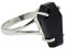 MAYIYAHO Gothic Punk Big Black Zirkon Sarg Ring für Frauen Männer Vintage Einfache Cool Geometric Finger Ring Party Schmuck