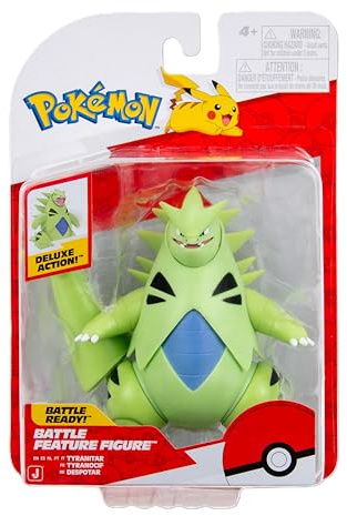 Pokémon Pokemon Figur Tyranitar Despotar – 11 cm Figuren - Neue Welle 2024 - Offiziell Pokemon Spielzeug