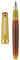 Jinhao 82 Acrylic Fountain Pen, Iridium Fine Nib with Ink Converter, Vintage Coffee Fluorescent Contrast Color Classic Design Smooth Writing Pen (Gold Trim)
