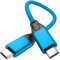 UseBean Câble USB C vers USB C 100W 0,2M, Câble de transfert de données USB 3.2 Gen 2X2 20Gbps Type-C PD Cordon de Charge Rapide,pour iPhone 15 Plus Pro Max MacBook Pro iPad Pro Galaxy S24 S23