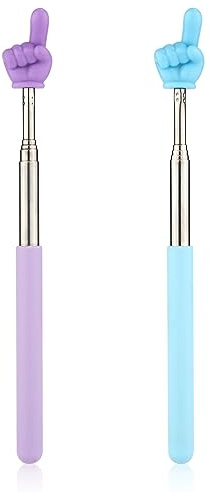 2pcs Pointeurs Télescopiques, Baguette Télescopique Pointeur de Présentation Télescopique Bâton de Pointage Extensible pour Aides Pédagogiques pour Enseignants (Bleu, Violet)