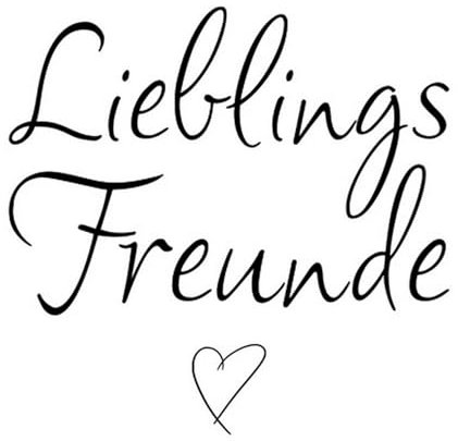 20 Servietten Sprüche Lieblingsfreunde an Herz als Tischdeko. Papierservietten mit Motiv. Auch für Decoupage und Serviettentechnik 33x33cm