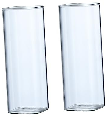 Milisten 2St Glas Espressotasse klarer Kaffeebecher Glasbecher Cocktailgläser Trink Gläser Wassergläser Getränkebecher Wasserbecher aus Glas Einfach Becher Trinken Utensilien