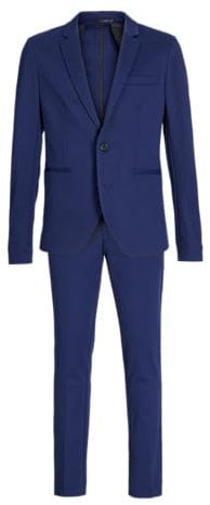 JACK&JONES JUNIOR Jungen Jjejaxon Jersey Suit Noos Jnr Anzug, Medieval Blue, 176 EU