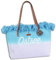 Robin Ruth Schultertasche Baumwolle hellblau Natur OTG5115H Baumwolle Schultertasche