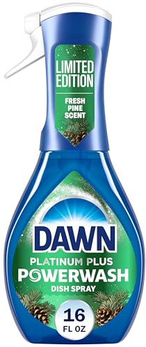 Dawn Powerwash Spray, Dish Soap, Dishwashing Liquid, Cleaning Supplies, Fresh Pine, 1 Starter Kit, 16 Fl Oz