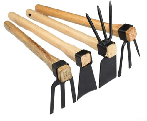 Outils de jardinage efficaces Binette agricole pour désherber et cultiver facilement le sol (D)