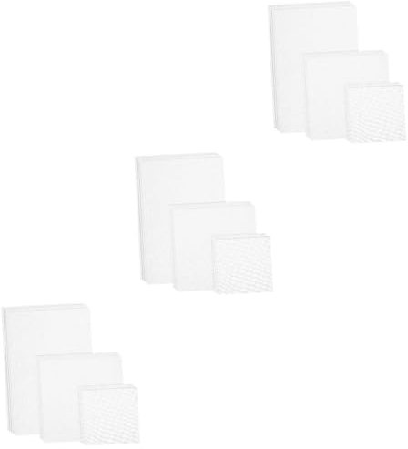 NUOBESTY 3 Juegos 3 Juegos De Punto De Cruz De Malla De Tela De Bordado Tejidos De Bordado Cruz Puntada De Algodón Aida Tela Cruz Puntada Tela Cruz Puntada Aida Tela Suministros 12 Uds * 3