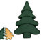 Generisch Silikon Backform Weihnachten - Weihnachtsbaum Form, Kuchenform, Antihaftbeschichtete Muffinform für Kuchen und Kekse