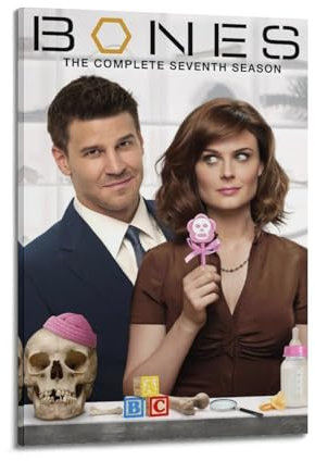 VBYTAXTWJ Poster für Knochen, Staffel 7, dekoratives Gemälde, Leinwand, Wandposter und Kunstdruck, modernes Familienschlafzimmer, Dekoration, Poster, 40 x 60 cm