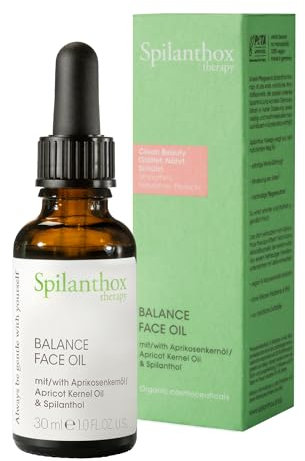 Spilanthox therapy - Balance Face Oil - Straffende Anti-Aging Gesichtspflege zur Mimikglättung - Gesichtsöl mit Spilanthol, Vitamin E & Aprikosenkernöl - vegane Naturkosmetik - 30ml