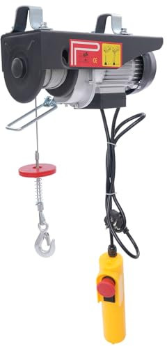 550W Elektrohebezeug Elektrische Seilwinde Elektrohebezeug mit Kabelfernbedienung Elektro Seilhebezug Elektrohebezeug für Garage, Lagerhäuser Belastbarkeit: 250kg Doppelseil