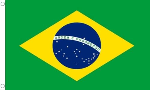 Bandera de Brasil gigante de 8 x 5 pies FlagSuperstore