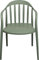 Kare Design Stuhl mit Armlehnen Flores, Grün, Gartenstuhl, Outdoor Stuhl für Balkon, Garten, Terrasse, Polyethylen, 79x59x54 cm (HxBxT)