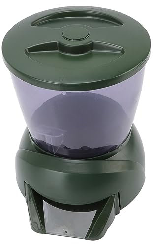 3.8L Pond Fish, 4.25L Automatic Feeder LCD Screen Display Battery Feeders Powered Auto Food Dispenser for Tank Aquarium