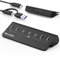 BELCHERI 7 Port USB C Hub mit Netzteil, USB 3.2 Gen 2, 10Gbit/s Schneller Datenhub, Vollaluminium-Verlängerungssplitter mit 5V 3A Netzteil, 3 USB-C-Ports und 4 USB-A-Ports, Unterstützt BC1.2-Aufladung