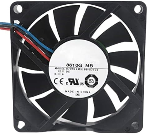 for U70R12MS1BB-57T02 12V 0.11A 70MM 7015 3Wires Silent Cooling Fan