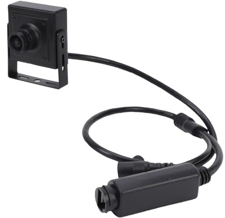 BONKZEBU POE-IP-Kamera, 3,6-mm-Objektiv, 85-Grad-Blickwinkel, Kleine Überwachungskamera für den Innenbereich mit Integriertem Mikrofon, 1/3-Zoll-CMOS-Bildsensor, HD-IP-Kamera für die (8MP)