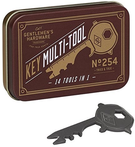 Gentlemen's Hardware Key Multifunktionswerkzeug aus Edelstahl, Größe: 5,7x2,5x0,1 cm, GEN254UK