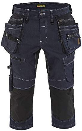 Blåkläder Handwerker Hosen Strech X1900, in Cordura® Denim-Stretch, Marineblau/ Schwarz C44