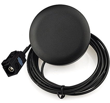 Eightwood DAB+ Antenne Fakra Adapter DAB Autoantenne Glass Mount Fakra A Buchse Black mit 3m 9.8ft Fakra Verlängerung Kabel MEHRWEG