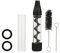 nulala Kit de tubo de vidrio torcido, espiral, pipa de fumar, boca plana, mini espiral