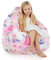 Italpouf Sitzsack L Kindersitzsack, Indoor, Sitzsack Sessel für Kinder, EPS Perlen Füllung, Abnehmbarer Bezug, Maschinenwaschbar, Kindersessel, Zertifiziert, Prinzessin