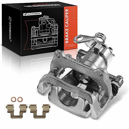 A-Premium Disc Brake Caliper Assembly with Bracket Compatible with Fiat 500 l4 1.4L 2012-2018 Rear Passenger Side