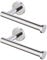 KES Toilettenpapierhalter Klopapierhalter Klorollenhalter Edelstahl SUS 304 WC Rollenhalter Klopapier Halterung Toilettenrollenhalter Wandmontage 2 Stücke Poliert, A2175S12-P2