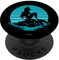 Disney The Little Mermaid Ariel Silhouette in Blue PopSockets Klebender PopGrip