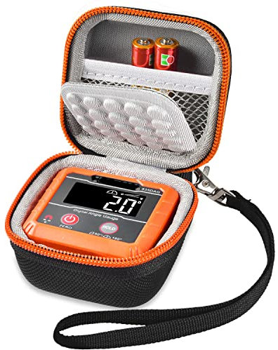 ANKHOH Case Compatible with Klein Tools 935DAG Digital Electronic Level and Angle Gauge, Angle Finder Protractors Carrying Storage Holder Bag Fits for Degree Ranges Measures and Batteries (Box Only)