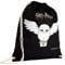 United Labels Harry Potter Turnbeutel 37x46 cm, Schwarz, Baumwolle, Sportbeutel mit Kordelzug, Hedwig Stoffbeutel für Reisen und Sport