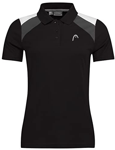 HEAD Poloshirt Club 22 TECH SCHWARZ Damen