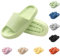 Yuccer Unisex Claquette Hommes Femme Ete Pantoufles de Douche Sandales Homme Tongs Maison Chaussons de Bain Antidérapant Chaussures de Piscine et Plage