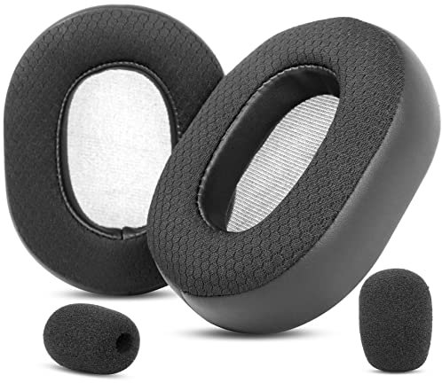 YunYiYi RIG 500 PRO Ersatz-Ohrpolster – kompatibel mit Plantronics RIG 500 PRO HX/HX/HA/HC kabelgebundenen Gaming-Kopfhörern, Memory-Schaum, Schwarz