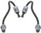 BOROCO 2PCS Bremsleitung,Bremsschlauch,Bremsleitung hinten links und rechts 1K0611763E 1K0611763F Ersatz für A3 Cabrio