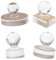 perfk 4 X Puder Pressstempel Foundation Blush Palette Tool Wax Seals Stamp