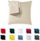 Kissenbezug 40x40 Mikrofaser Premium 2er Set Kissenhülle Deko für Kissen Sofa/Bett Stoff Superweicher Resistent Hypoallergen Anti-Milben Atmungsaktiv Kopfkissenbezug mit Verdecktem Zip Voll Waschbar
