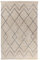 Qiyano Alena Boho Teppich Creme Blau 120 x 170 cm, Flauschiger Hochflor Teppich aus Baumwolle, Wohnzimmer & Schlafzimmer, Strapazierfähig, Florhöhe ca. 15 mm