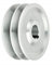 Keilriemenscheibe 70mm 2-rillig Für Keilriemen SPB 17mm Welle 30mm, Varianten Riemenscheiben 60mm-160mm Welle von 19 mm bis 42 mm mit Keilnut, Doppelrad 2x17mm Riemenrad Riemenantrieb