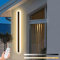 ZTWLEED LED Wandleuchte Aussen Dimmbare,16W Wandlampe mit Fernbedienung,IP65 Wasserdicht Außenwandleuchten,Lange Villa Wandleuchte Schwarz für Gärten Villa Korridor Terrassenbeleuchtung,80CM