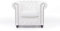 Chesterfield Sessel Brighton - The Brand | 1 Sitzer | 100% Leder, handgefertigt, Original Breite 100 cm (Weiß)