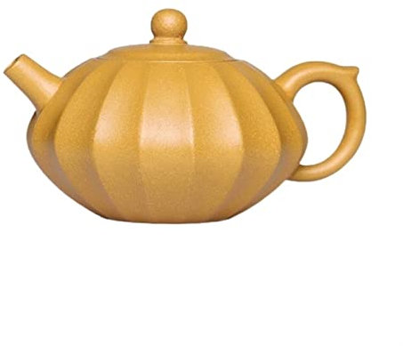 Teiera teiera 230ML piccola teiera Zisha teiera fatta a mano creativa teiera a forma di zucca set da tè regalo per tè bianco, teiera teiera/teiere/teiera nera Present