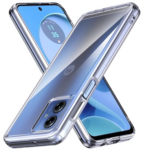 Anoowkoa Handyhülle für Motorola Moto G14 Hülle CASE Cover[Stoßfeste TPU und PC Hybrid Durchsichtige Handyhülle ] Dünne Durchsichtige TPU Schutzhülle